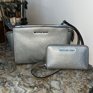 Michael Kors Crossbody and Wallet Set